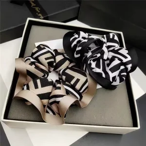 Vintage Fashion Brand Women’s Hair Accessories Elastic Hair Band with Flowers Gift Style Designed for Women