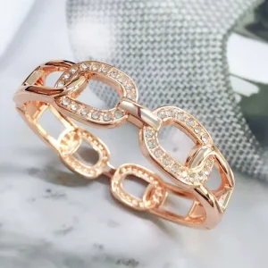 Vintage Gold Plated Alloy Cuff Bracelet for Women