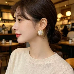 Vintage Italian Design Fashion Elegant Drop Earring Jewelry for Women Gift