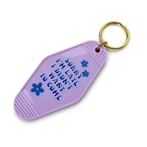 Vintage Motel Keychain Retro Rhombus Key Lag for Aesthetic Bag Charm Diamond Keychain Lozenge Key Tag Keyring