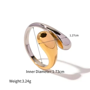 Vintage Rings Ring Minimalist Spiral Design Adjustable Fashion Jewelry for Women Men Party Daily Wear Gift