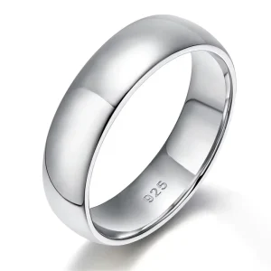 Vintage Style Fashion Rings Finger Rings Plain 925 Sterling Silver Minimalism Fashion Jewelry Rings
