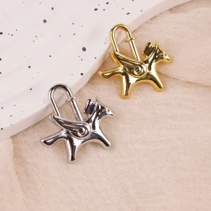 Vintage Style Little Pegasus Bag Lock Keychain Metal Pendant Charms