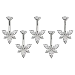 Vintage Titanium Piercing Jewelry G23 Belly Button Stud & Navel Ring