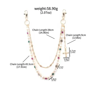 Waist Chain Jewelry Body Chain Bag Charm Purse Chains for Women Daily Decoration Accessories