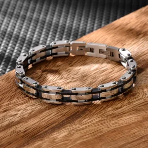 Waterproof Adjustable Men’s Stainless Steel Chain Bracelet