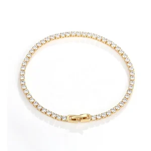 Waterproof Bracelets And Bangles 925 Silver Plated Jewelry 18K Gold Tennis Bracelet For Men Love Cuff Bracelet Women