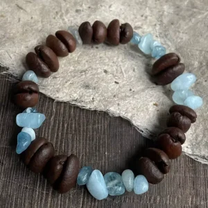 Waterproof Handmade Colorful Coffee Bean Bracelet