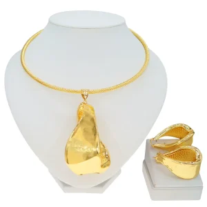 Waterproof High Quality Jewelry Set Gold Plated African Jewelry for Women Gift Earrings