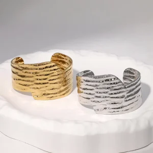 Waterproof Hypoallergenic Vintage Stainless Steel Bracelet Classic Retro 18k Gold