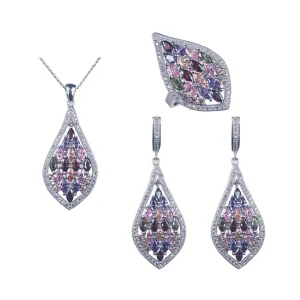White Gold Plated Jewelry Set