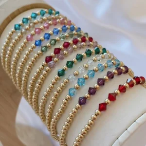 Winter Bracelet Hypoallergenic Non Tarnish Waterproof Jewelry High Quality Stainless Steel Bracelet with Shiny Crystal