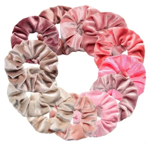 Winter Newest Pink Scrunchies Hair Ties Velvet Plush Hair Scrunchies Women Holders Elastic Hair Bands