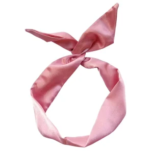 Wire Headbands for Women Knotted Bows Cute Fashion Plain Twisted Satin Ribbon Girls Hair Scarf Accessories Solid Colors