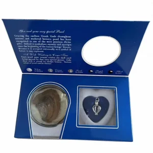Wish Pearl Kit Creations Kit Pendant Necklace Cultured Pearl Oyster Necklace with Box Pearl in Oyster for Girl Women