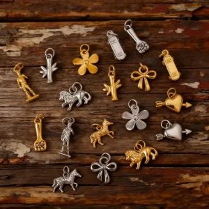 Women DIY Custom Jewelry Waterproof Tarnish Free 18k Gold Plated Fashion Jewelry Accessories Stainless Steel Charms
