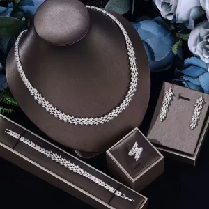 Women Dubai Costume Fashion Jewelry Sets Wedding Necklace Set