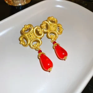 Women Fashion Earrings Baroque Elegant Ear Jewelry for Ladies