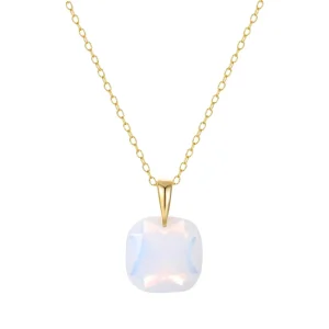 Women’s 925 Sterling Silver Crystal Stone Pendant Necklace