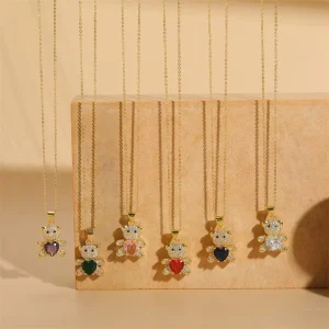 Women’s Alloy Jewelry Set Rhinestone Necklace Bracelet Earrings Ring Zircon Copper Accessories