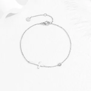 Women’s Anklet Stainless Steel Pearl Chain Silver Gold Plating Trendy Fashion Style Charm Bracelets Women’s Jewelry
