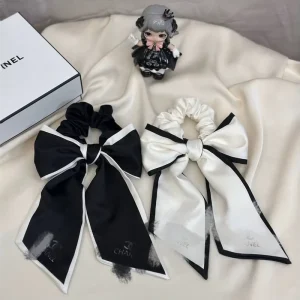 Women’s Bow Silk Headband Daily Fashion Party Style Hair Rubber Band Accessories for Girls