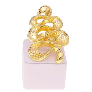 Women’s Bridal Jewelry Set Big Style Gold Wedding Ring