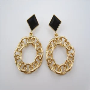 Women’s Drop Earrings Zinc Alloy Crystal Rhinestone Imitation Rhodium Plated Geometric Bezel Setting Colorful