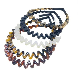 Women’s European and American Style Wave Acetate Hairband Non-Slip Handmade Custom Color