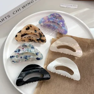 Women’s Fashion Acetate Hair Claw Clips 9cm Hair Accessories for Women Girls