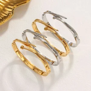 Women’s Fashion Bracelet Stainless Steel Nail High Touch Bracelet