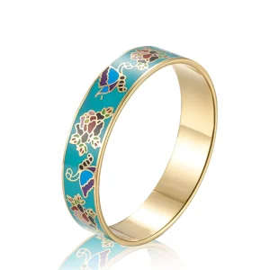 Women’s Fashion Charm Bracelets and Bangles Stainless Steel with Faux Enamel Elegant and Stylish Jewelry