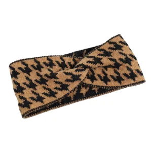 Women’s Fashion Elastic Knitted Headband Wide Brimmed Hair Accessory with Bezel Fabric Material for Girls