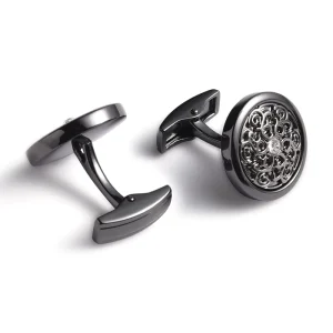 Women’s Fashion Floral Print Flared Cuff Blouse Tops Cufflinks
