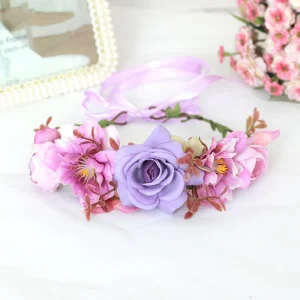 Women’s Fashion Silk Flower Headband Bridal Hair Accessory