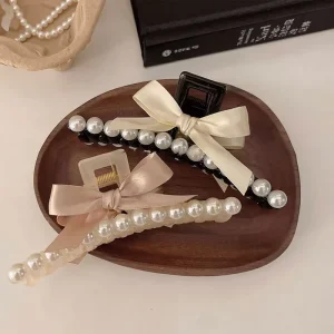 Women’s Fashion Trend Temperament Pearl butterfly Clip Hair Accessories Outdoor Casual Women’s Headwear Decoration