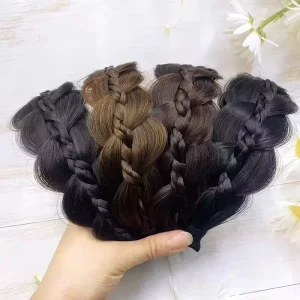 Women’s Fashion Twist Headbands Hair Accessories for Girls with Braid Hair Band