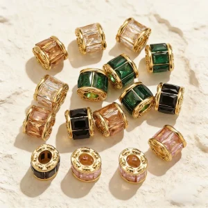 Women’s Fashionable Versatile 18K Gold Plated Beads Pendant and Charm Necklace Accessories