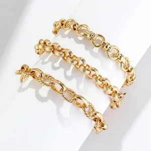 Women’s Gold Fashion Chain & Link Bracelet Elegant Jewelry Bangles & Bracelets