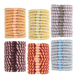 Women’s Hair Tie Bracelets Elastic Thick Rubber Braided Hair Bands Set Accessories Elastics for Girls and Women