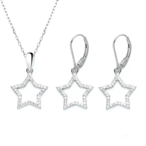Women’s Jewelry Fashion 925 Silver Star Set