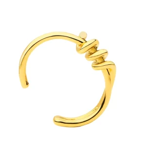 Women’s New Fashion Elegant Gold Color Knot Cuff Bracelet 18K Gold Plated Stainless Steel Bangles Pulseiras Bangles