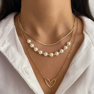 Women’s Pearl Necklace Fashion Jewelry