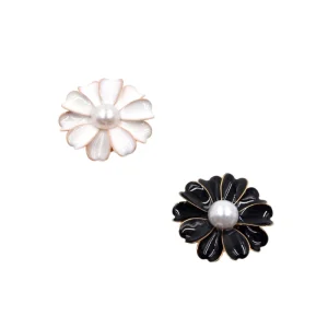 Women’s Safety Mini Zinc Alloy Nickel-Free Enamel Pins New Designs No-Sew Button Cover Brooches Rhinestones Decorating Buttons