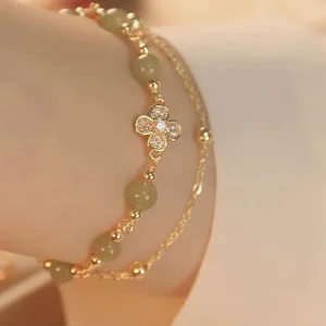 Women’s Slim Fashion Charm Bracelets Multiple Styles Natural Gemstone Beads