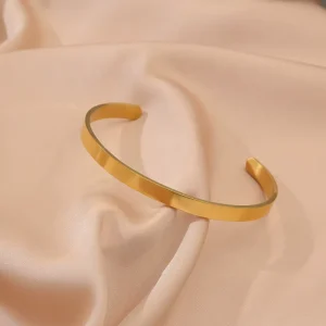 Women’s Stainless Steel Fashion Bracelets and Bangles Stylish Cuff Jewelry