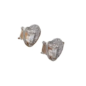 Women’s Trendy Light Luxury Crystal Stud Earrings Party Jewelry
