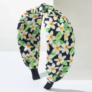 Women’s Tropical Floral Knotted Headband High Quality Fashion Summer Vacation Hair Accessories
