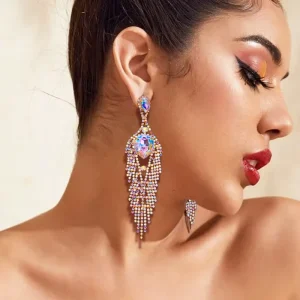 Women’s Water Long Tassel Earrings Wedding Party Jewelry Gifts