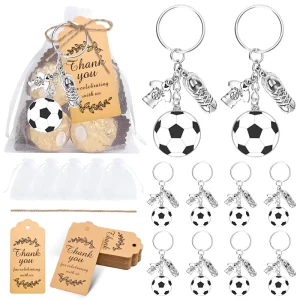 World Cup USA Canadian Cup Soccer Keychain Charm Bag Gift Football Metal Keychain